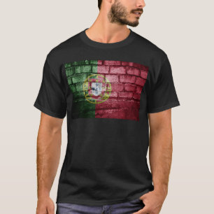 Camiseta Pared de bandera de Portugal
