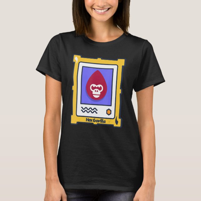 Camiseta Pared De Gorila Por Diseño De Gorila Hex (Anverso)