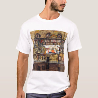 Camiseta Pared de la casa Egon Schiele en el río