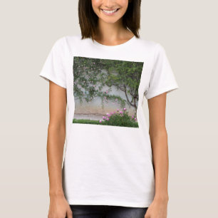 Camiseta Pared de rosas rosados, Florencia Italia