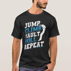 Camiseta Pared urbana de gimnasia que corre por el parque d