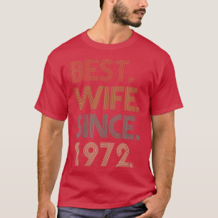 Camiseta Pareja 50 años de Boda, mejor esposa desde