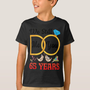 Camiseta Pareja 65 Aniversario de Boda Casados 65 Años