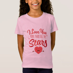 Camiseta Pareja Arte Que Te Amo Más Que Todas Las Estrellas