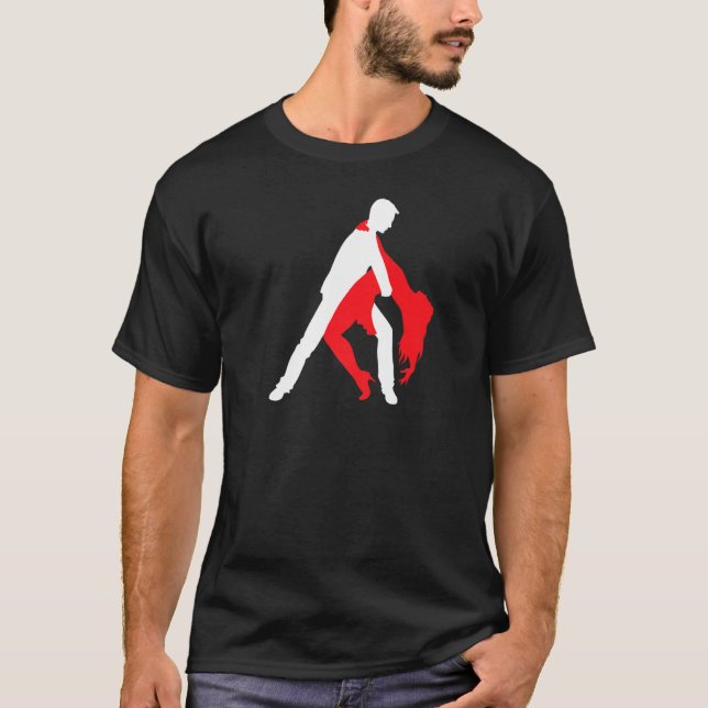 Camiseta Pareja bailarina de Salsa 1 (Anverso)