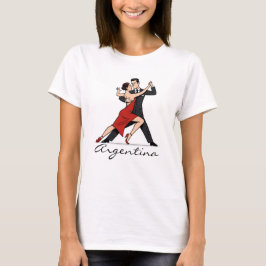 Camiseta Pareja bailarina de tango de Argentina
