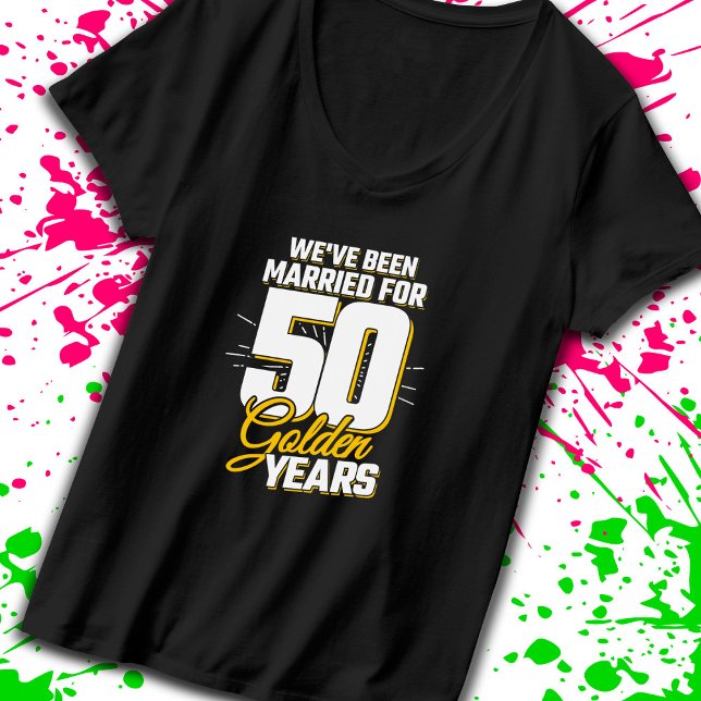 Camiseta Pareja casada 50 años 50 aniversario Boda (Subido por el creador)