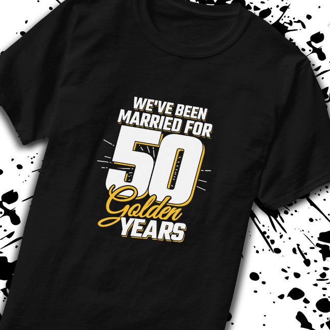 Camiseta Pareja casada 50 años 50 aniversario Boda (Subido por el creador)