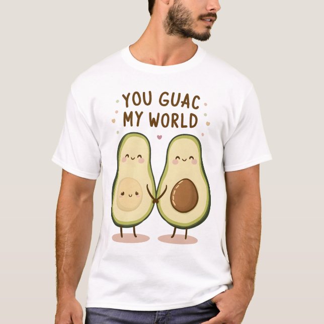 Camiseta Pareja Cute Aguacate (Anverso)