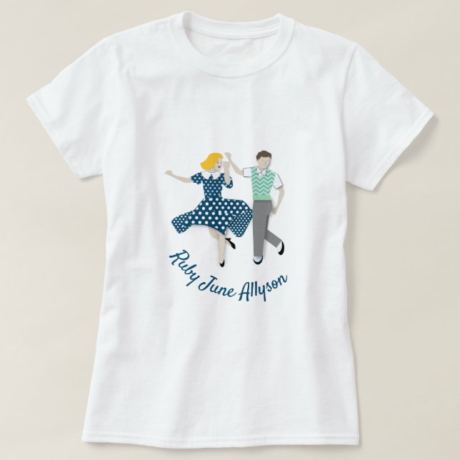 Camiseta Pareja Dance Swing (Diseño del anverso)