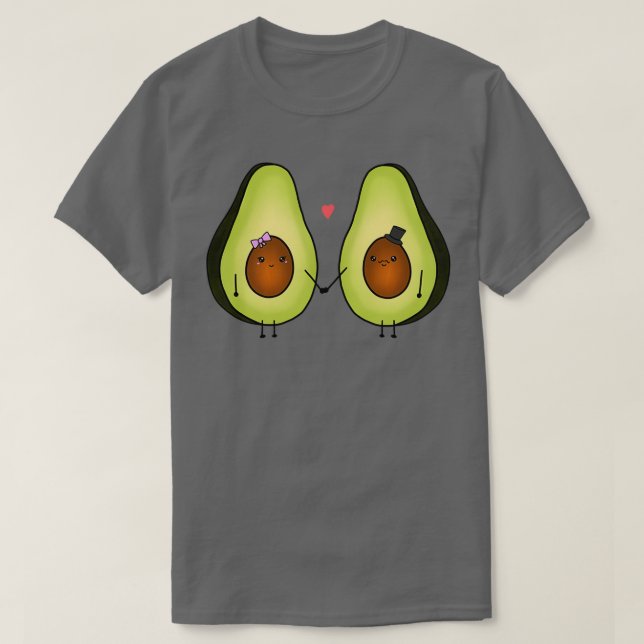 Camiseta Pareja de aguacate (Diseño del anverso)