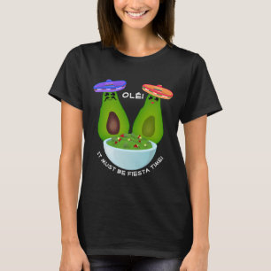 Camiseta Pareja de aguacate y guacamole