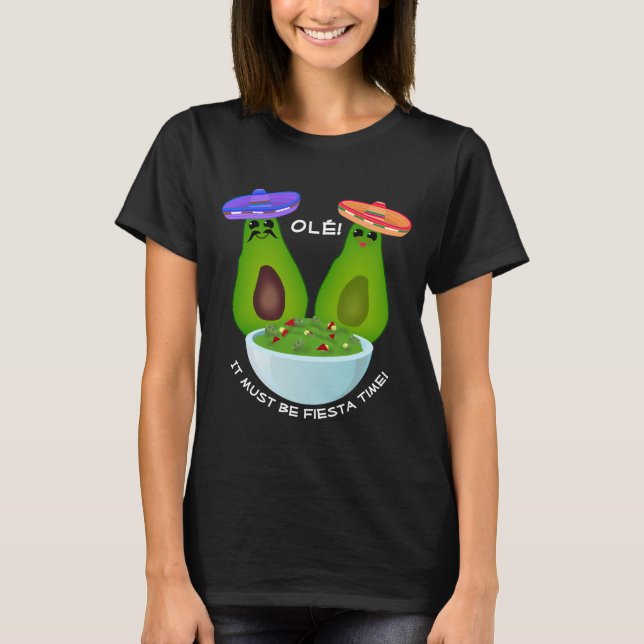 Camiseta Pareja de aguacate y guacamole (Anverso)