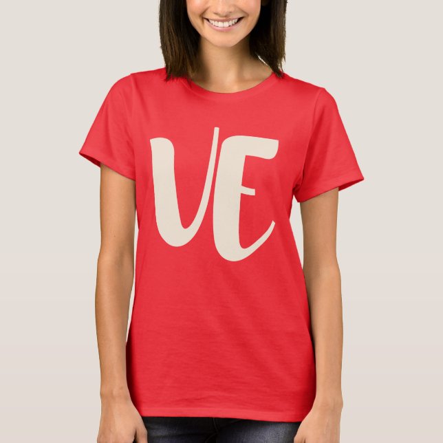 Camiseta Pareja de Amor LO VE Valentine Women T-Shirt (Anverso)