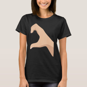 Camiseta Pareja de amor media izquierda mano izquierda Cami