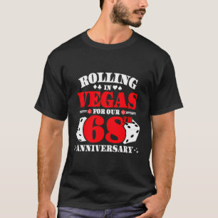 Camiseta Pareja De Aniversario 68 - Las Vegas 68º Boda A