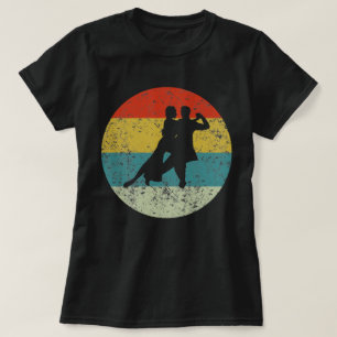 Camiseta pareja de bailarines a juego retro vintage
