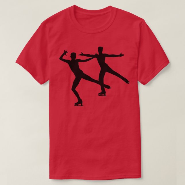 Camiseta Pareja de baile de patinaje artístico (Diseño del anverso)