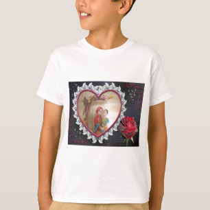 Camiseta Pareja de Bodas asiáticos en imagen de arte de rem