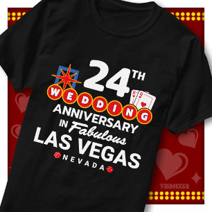 Camiseta Pareja de Bodas del 24º Aniversario de la Fabulosa