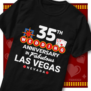 Camiseta Pareja de Bodas del 35 Aniversario de la Fabulosa