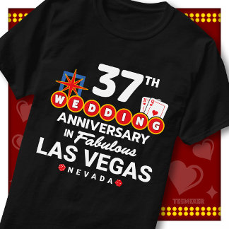 Camiseta Pareja de bodas del 37º aniversario fabuloso de La