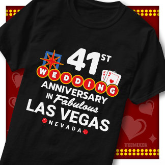 Camiseta Pareja de bodas del 41º aniversario fabuloso de La