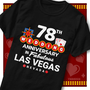 Camiseta Pareja de bodas del 78º aniversario fabuloso de La