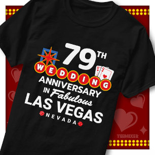 Camiseta Pareja de bodas del 79º aniversario fabuloso de La