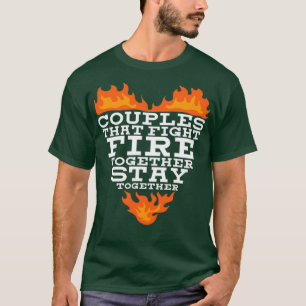 Camiseta Pareja de bomberos