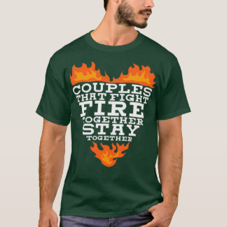 Camiseta Pareja de bomberos