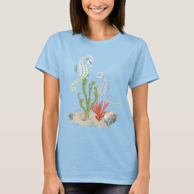 Camiseta Pareja de Caballos de Mar (Anverso)