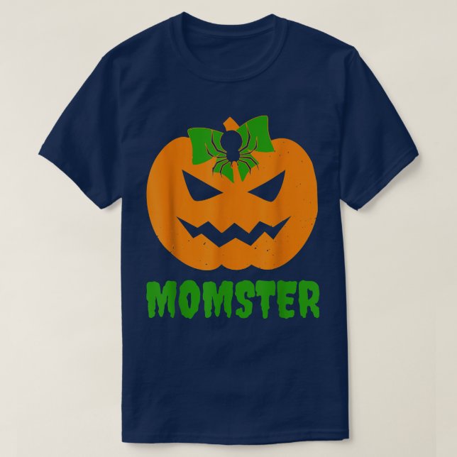 Camiseta Pareja de calabaza de mamá disfraces de Halloween (Diseño del anverso)