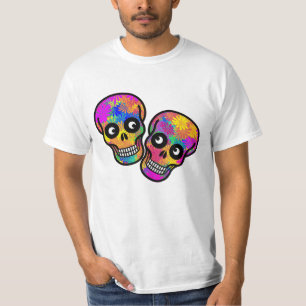 Camiseta Pareja de Calavera Día de los Muertos