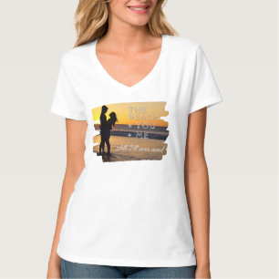 Camiseta Pareja de Camiseta del Sunset Embrace Bea