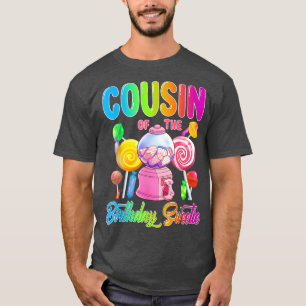 Camiseta Pareja de Chicas de golosinas de cumpleaños