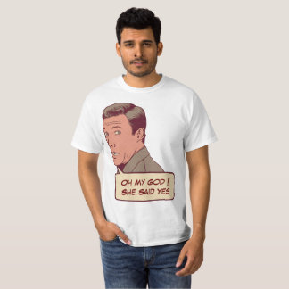 Camiseta pareja de compromiso personalizado