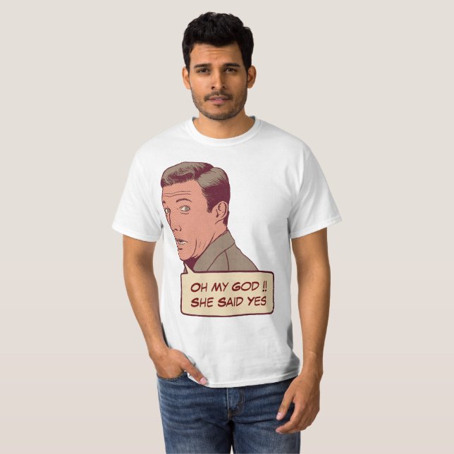 Camiseta pareja de compromiso personalizado (Anverso completo)