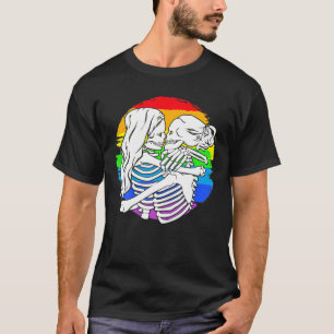 Camiseta Pareja De Esqueleto Lesbiana - Orgullo Lesbiano Po