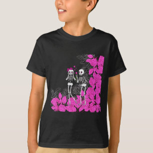 Camiseta Pareja de esqueletos del día de San Valentín