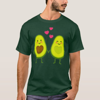 Camiseta Pareja de frutas aguacate