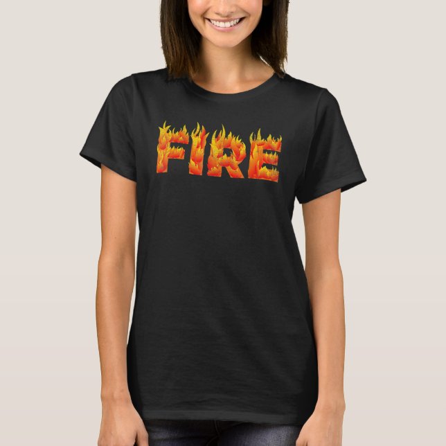 Camiseta Pareja de FUEGO coincidiendo DIY Último minuto Hal (Anverso)