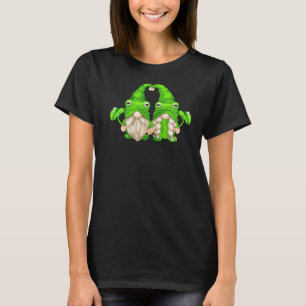 Camiseta Pareja De Gnome De Rana Para Gnomes De Jardín Verd