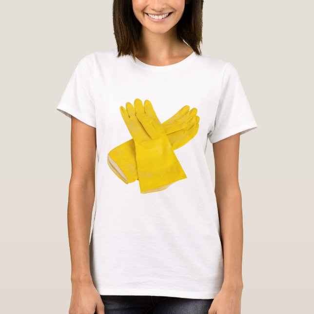 Camiseta Pareja de guantes de látex (Anverso)