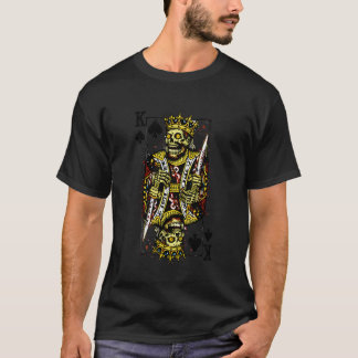 Camiseta Pareja de Halloween emparejada Rey Zombie de carta