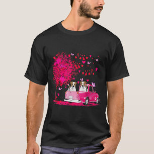 Camiseta Pareja de Jack Russell Camión Feliz Día de San Val