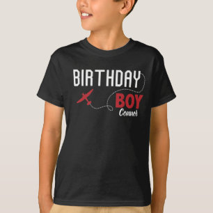 Camiseta Pareja de la tripulación de vuelo de Birday Boy Ai