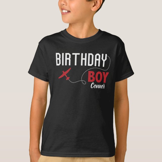 Camiseta Pareja de la tripulación de vuelo de Birday Boy Ai (Anverso)