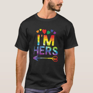Camiseta Pareja de lesbianas Graciosa, yo soy su pareja con