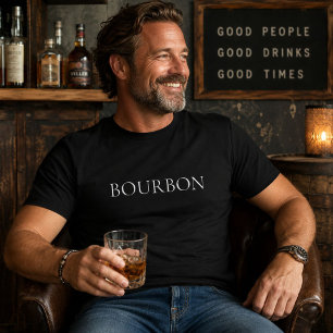 Camiseta Pareja de navegación Bourbon ama Tequila Bourbon